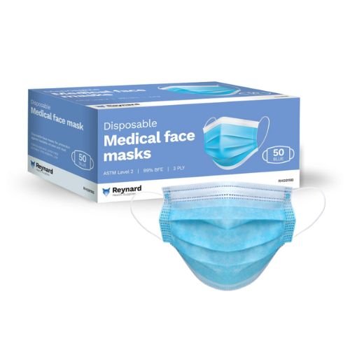 3 PLY FACE MASK WITH EARLOOP, 50