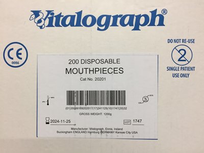 VITALOGRAPH DISPOSABLE MOUTHPIECES, 200 (20201)