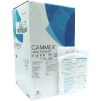 GAMMEX LATEX TEXTURED GLOVES POWDER FREE SIZE 8.5, 50