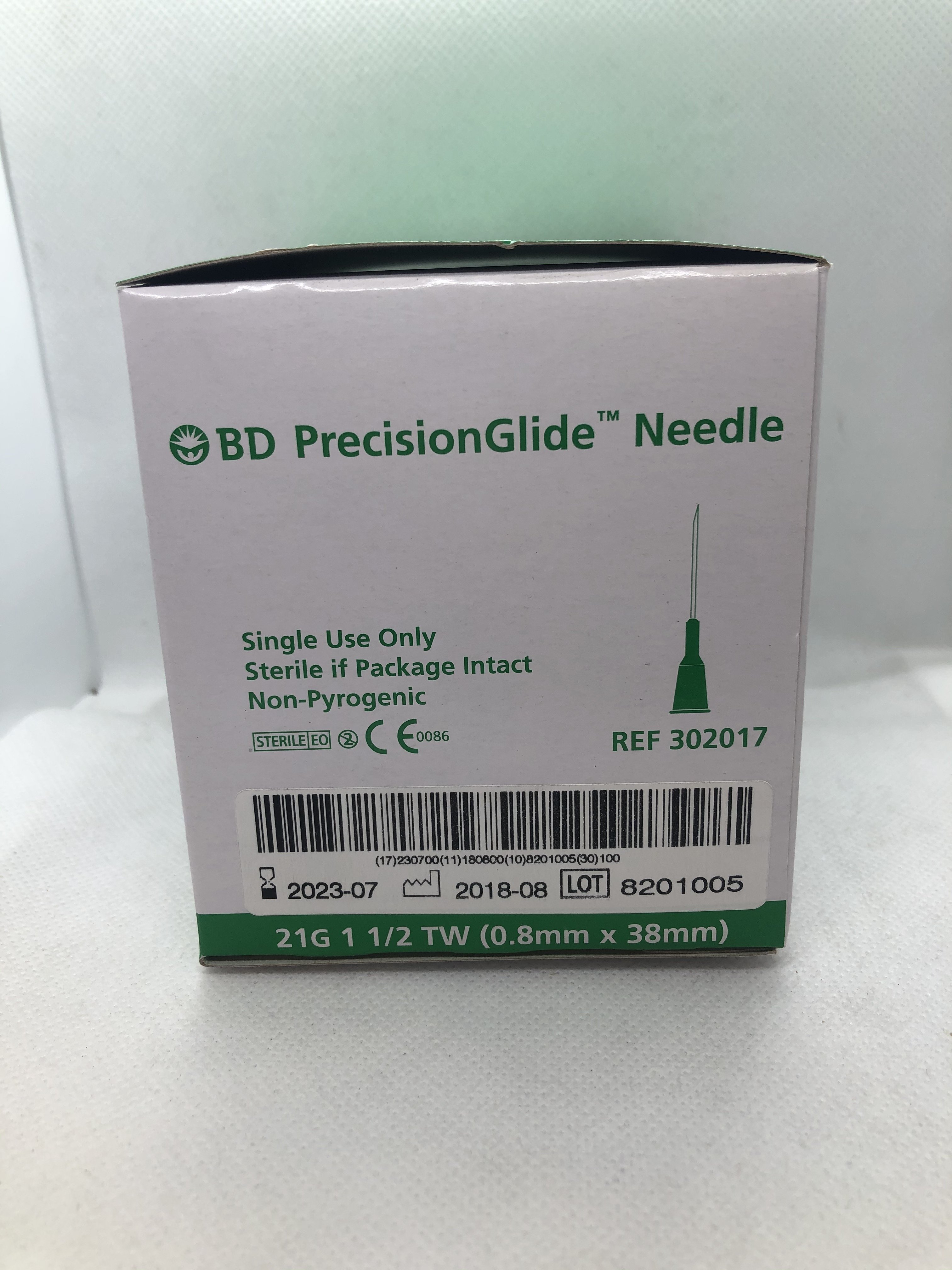 BD PRECISIONGLIDE NEEDLE 21G X 1 1/2', 100