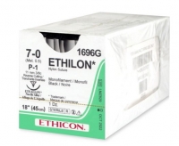 ETHICON ETHILON SUTURE 7/0 P-1 11MM 3/8C 45CM, 12