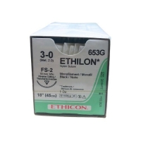 ETHICON ETHILON NYLON SUTURE 3/0 FS-2 19MM 3/8C 45CM, 12