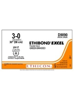 ETHICON ETHIBOND EXCEL SUTURE 3/0 UV 17MM 5/8C 90CM, 36