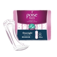 POISE ADULT CARE PADS OVERNIGHT ( 8 X 4 )