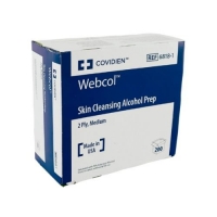 WEBCOL SKIN CLEANSING ALCOHOL PREP PAD 2 PLY, 200